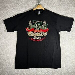 Vintage 90s Jack Daniel's whiskey big print graphic tee shirt tshirt Size XL